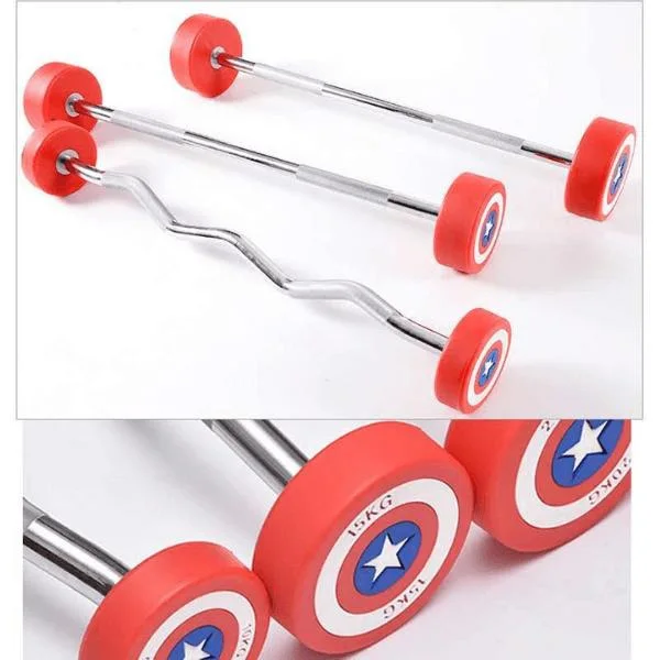 Ont-S11 Commercial Gym Fitness Accessories Straight / Curl CPU Barbell for Strength Training