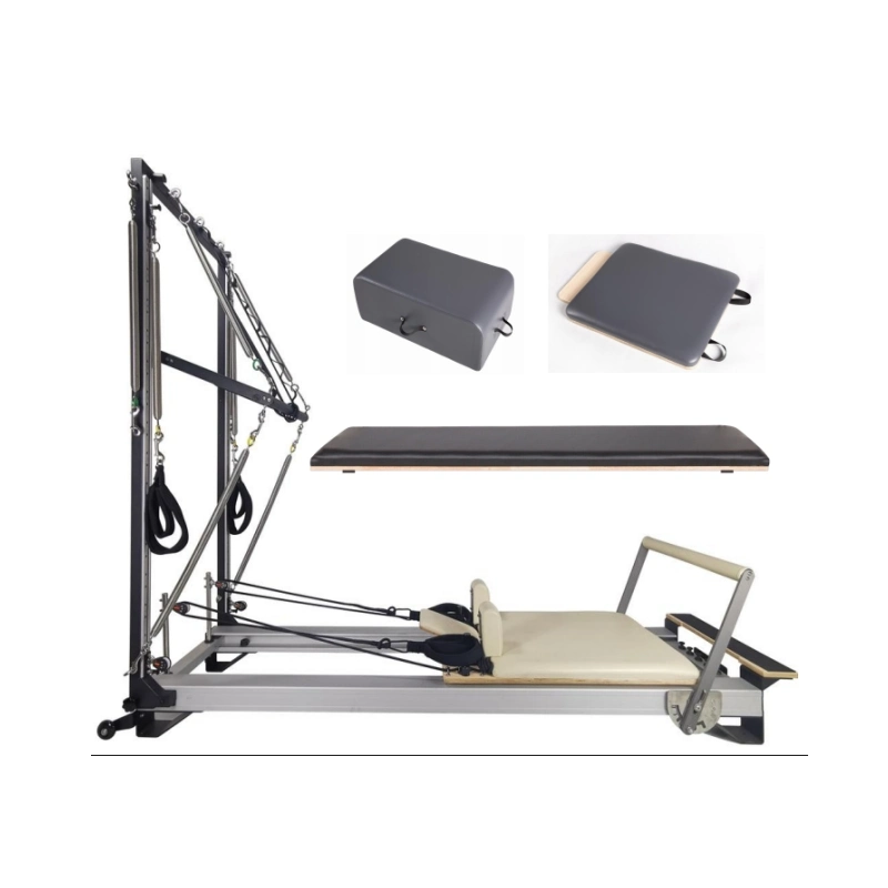 Gericon Yoga Training Exercise Gym Fitness Aluminum Pilates Reformer with Tower