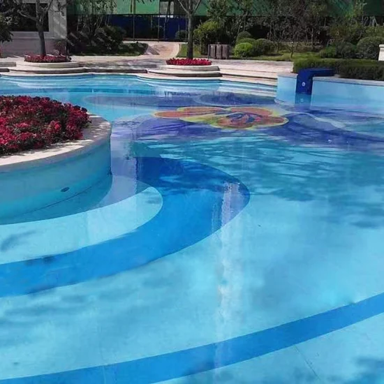 Revêtement de décoration en vinyle adhésif PVC personnalisé personnalisé pour piscine