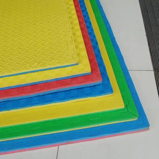 Tapis de Puzzle Tatami en mousse souple EVA coloré tapis de sol imbriqués en mousse EVA tapis de sol de sport d'assemblage tapis de gymnastique EVA