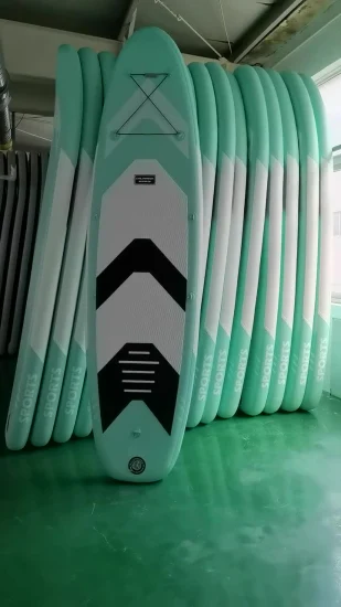 Pêche en eau plate Stand up Paddle Board gonflable Double couche Fusion planche de surf Sup