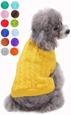 Produit pour animaux de compagnie de pull chaud pour chien à la mode et simple
